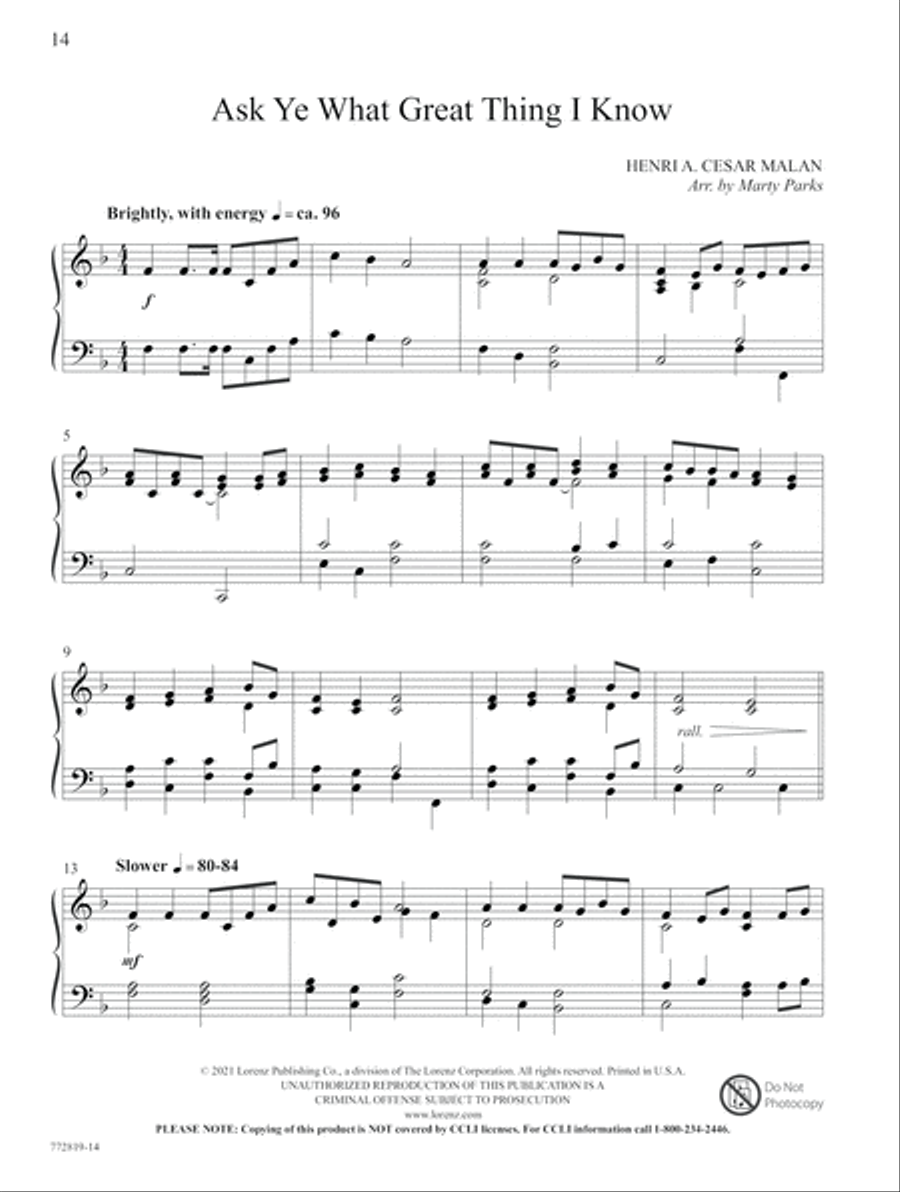 Measureless the Love of God Piano Solo scores gallery preview page 8