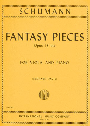 Book cover for Fantasy Pieces, Opus 73