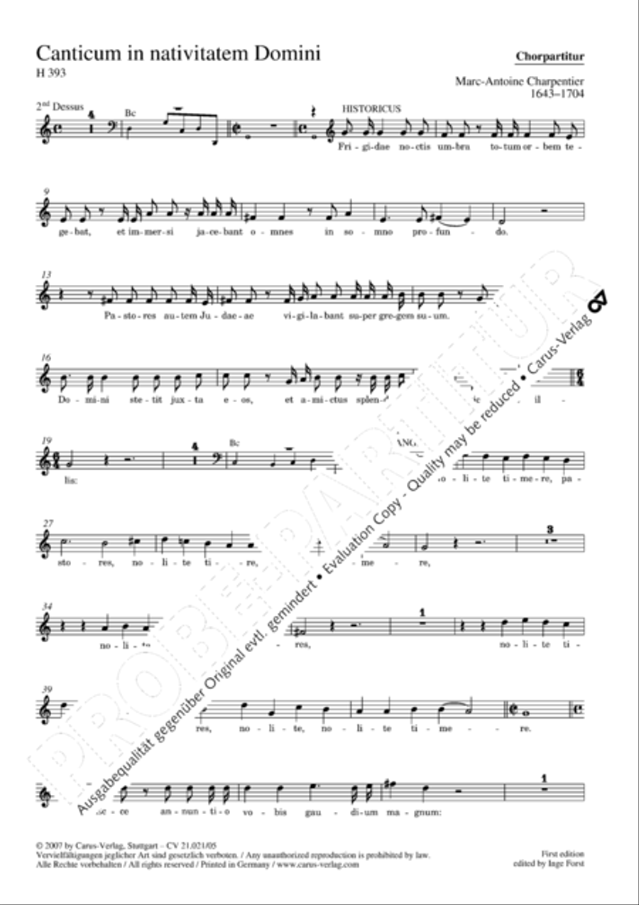 Canticum in nativitatem Domini Choir scores gallery preview page 2