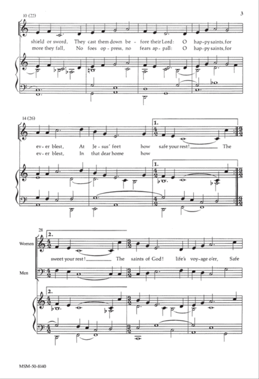 A Hymn of All Saints A Hymn of All Saints 2-Part scores gallery preview page 3