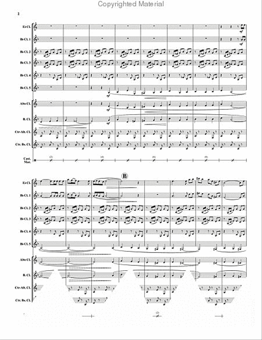 Fandango Clarinet Choir scores gallery preview page 3
