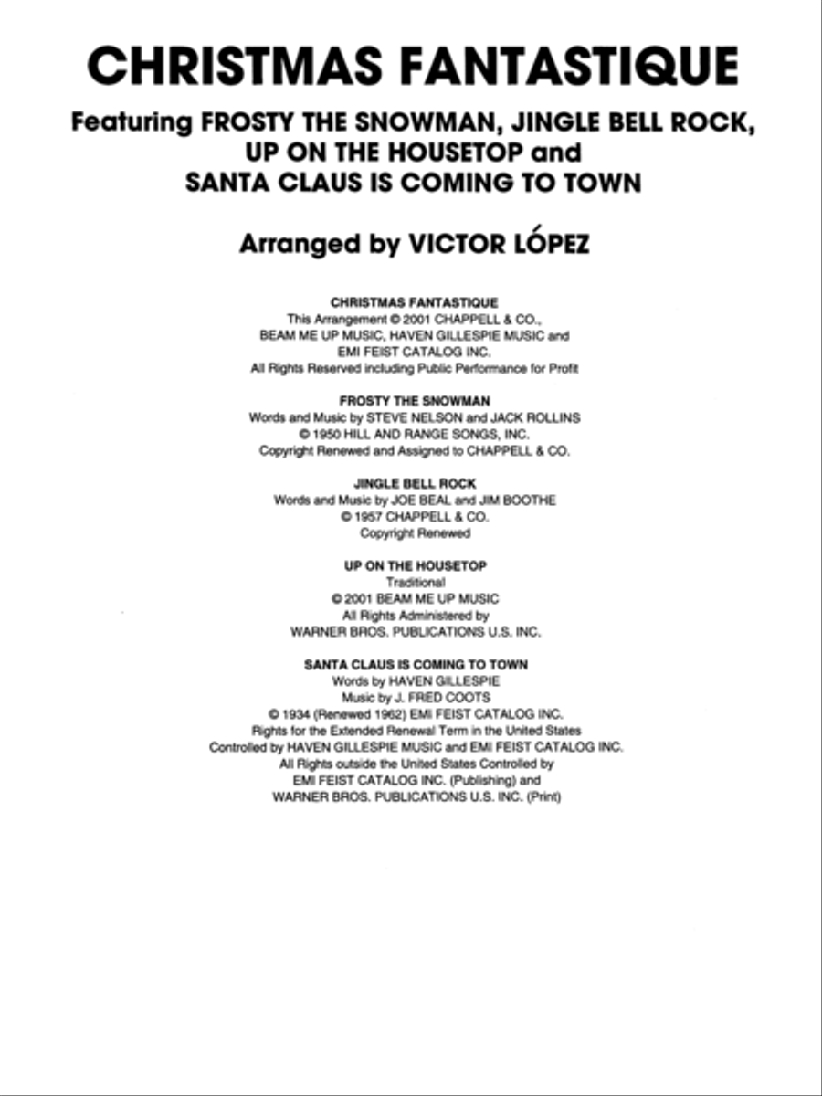 Christmas Fantastique (Medley) Concert Band scores gallery preview page 3