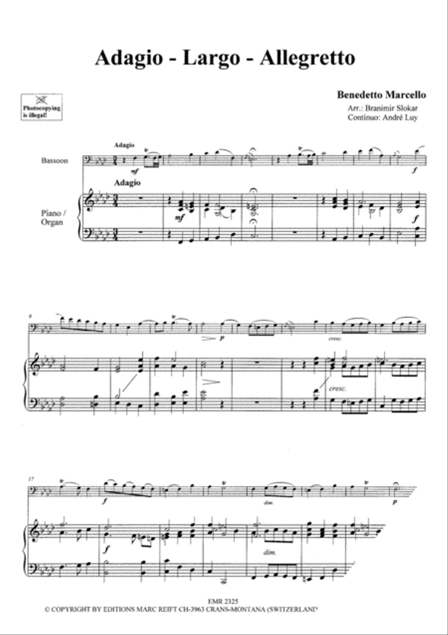 Baroque Masterpieces Bassoon Solo scores gallery preview page 3
