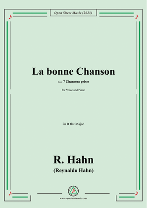 R. Hahn-La bonne Chanson,from '7 Chansons grises',in B flat Major