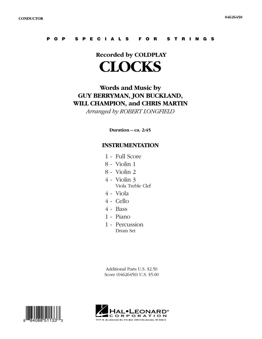 Clocks - Full Score