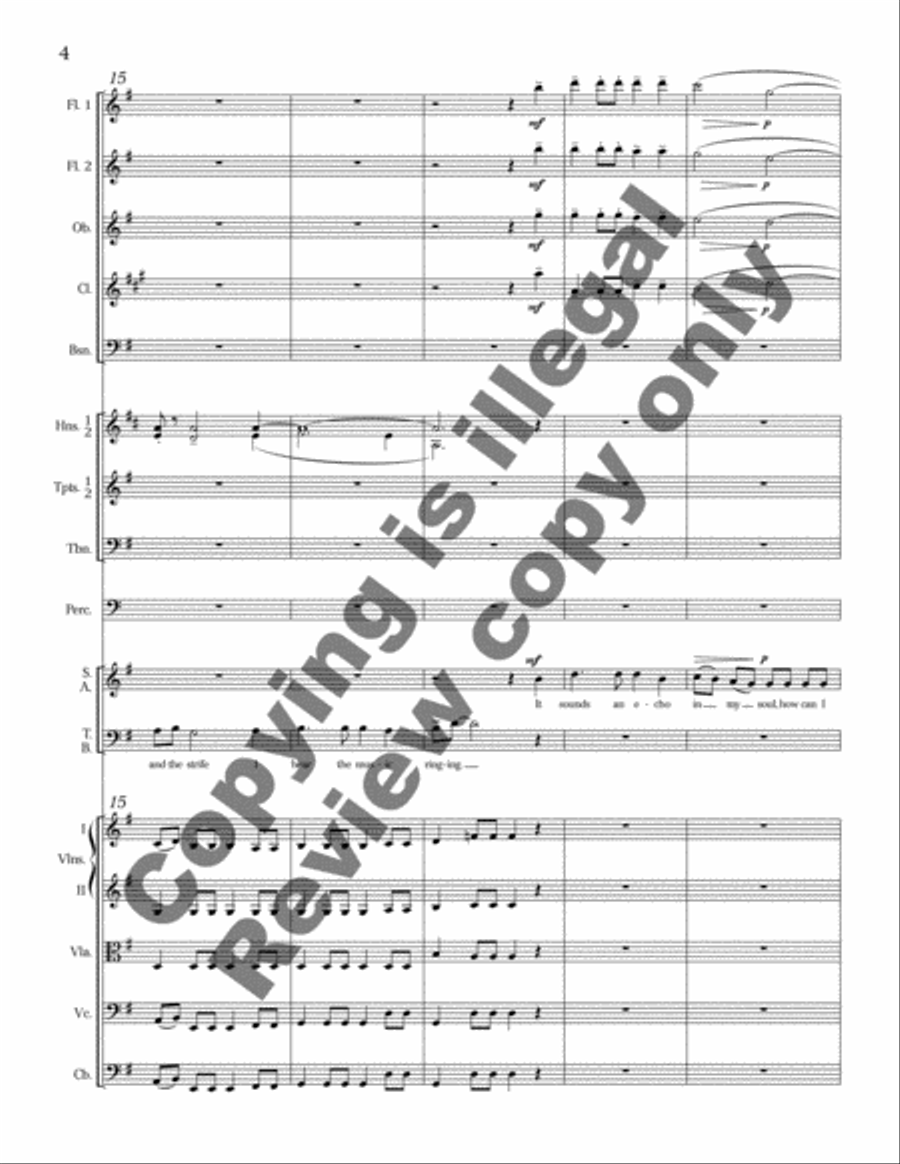 How Can I Keep From Singing? Choir scores gallery preview page 12