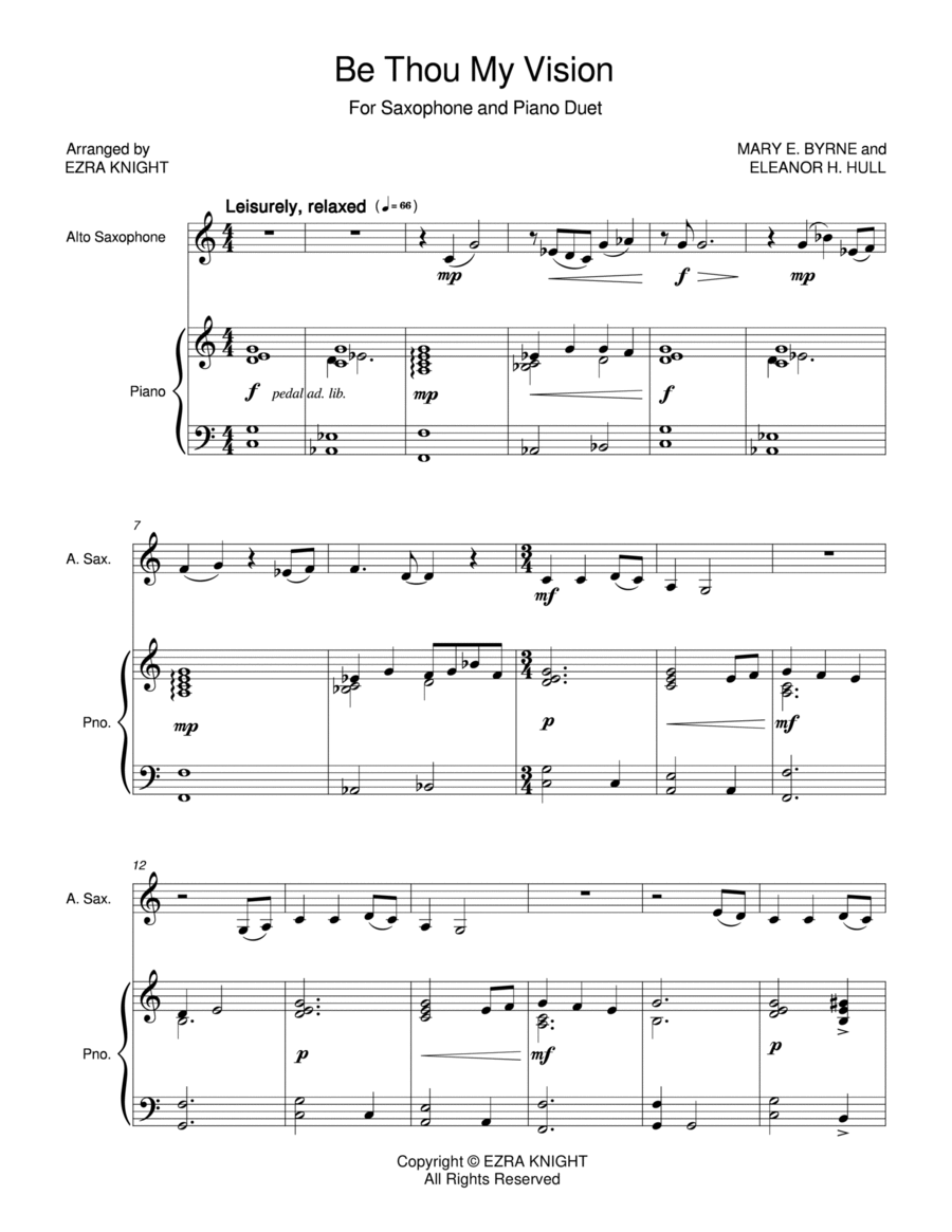 Be Thou My Vision Woodwind Duet scores gallery preview page 1