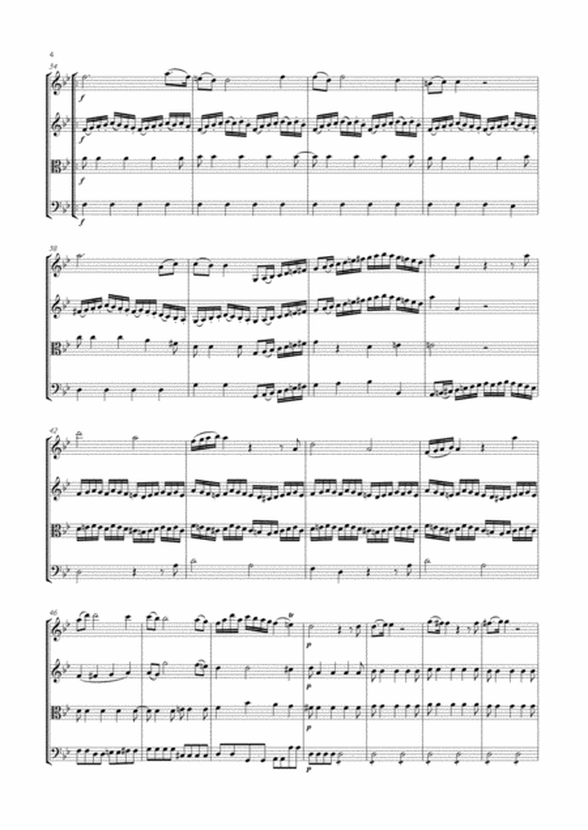 Abel - String Quartet in B flat major, Op.8 No.2 ; WK 62