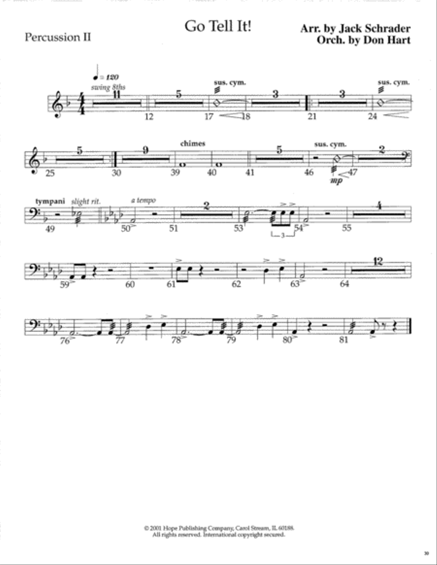 Go Tell It! SSATB scores gallery preview page 31