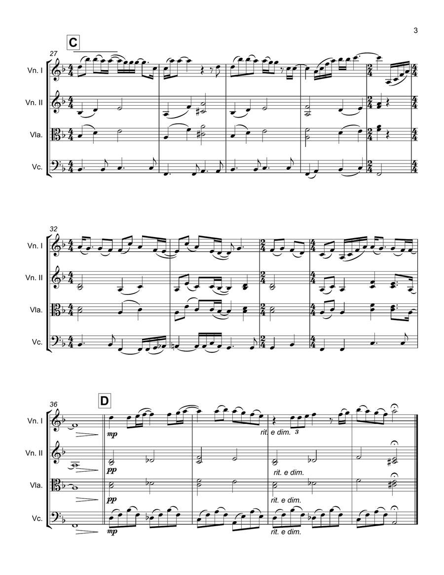Slipping Through My Fingers Slipping Through My Fingers String Trio scores gallery preview page 3