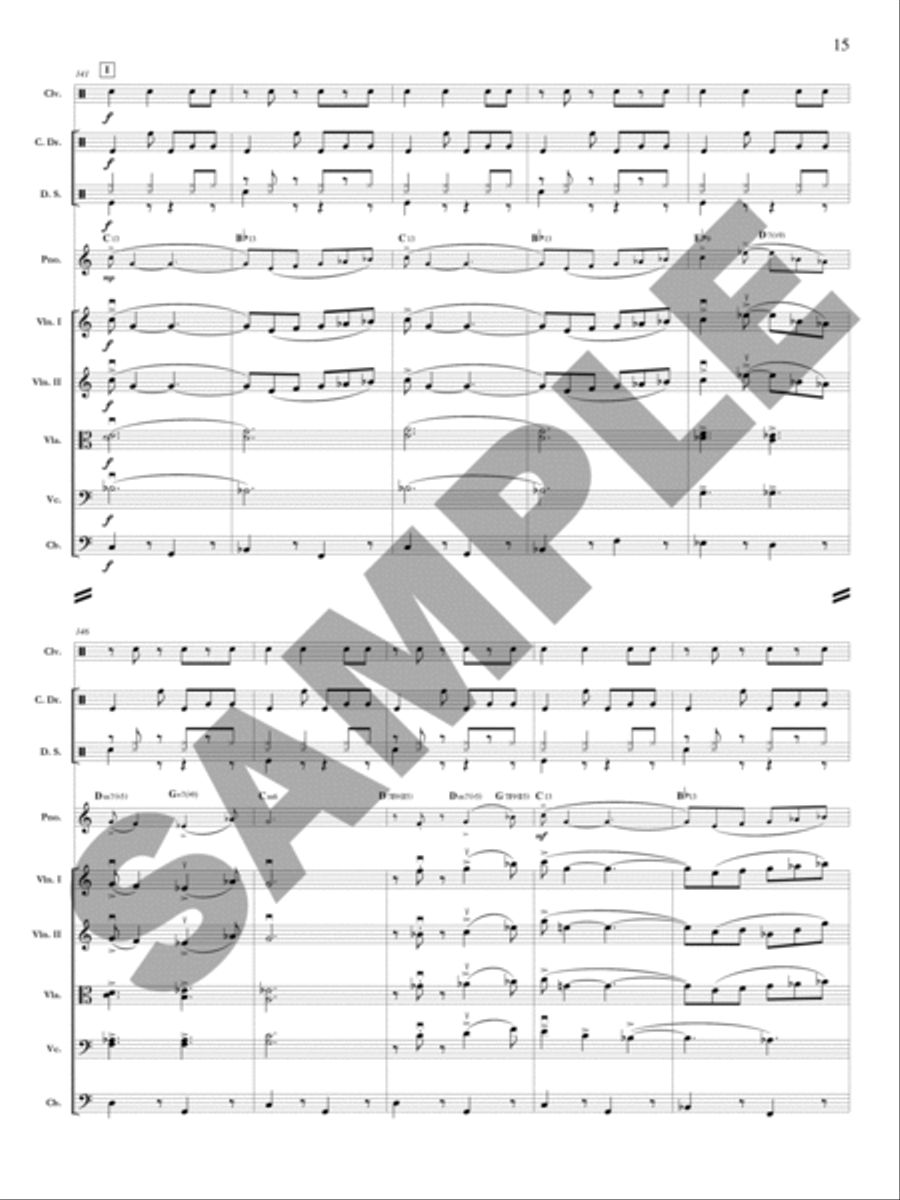 Ayana (Solo Violin, Viola, or Cello) Orchestra scores gallery preview page 16
