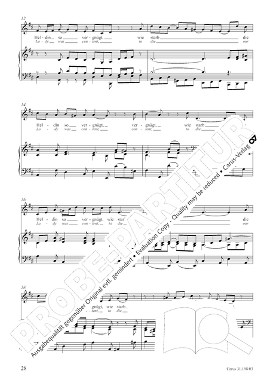 Let, Princess, let but one more ray (Lass, Furstin, lass noch einen Strahl) 4-Part scores gallery preview page 29