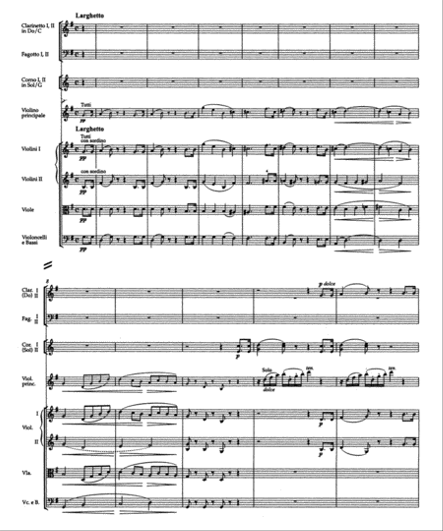 Concerto for Violin and Orchestra in D major, op. 61 Orchestra scores gallery preview page 2