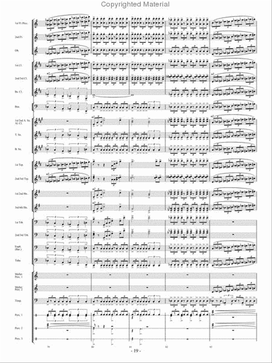 From the Eye of the Storm Concert Band scores gallery preview page 18