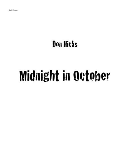 Midnight in October image number null