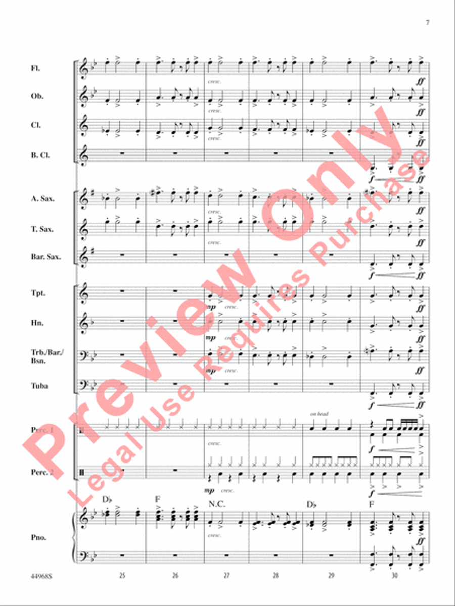 Moon Rocks Moon Rocks Concert Band scores gallery preview page 8