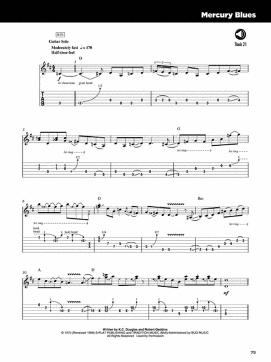 25 Great Country Guitar Solos Electric Guitar scores gallery preview page 6
