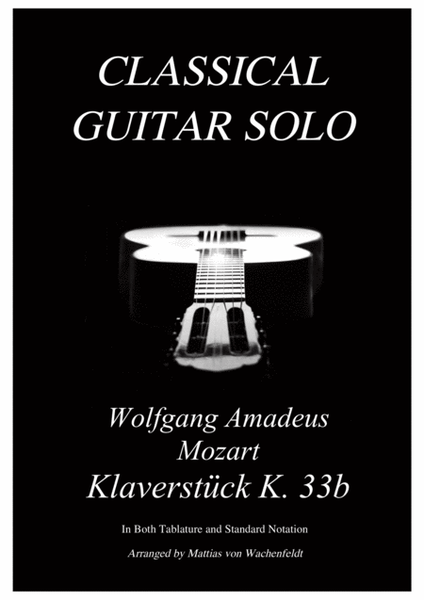 Wolfgang Amadeus Mozart - Klaverstück K. 33b - guitar