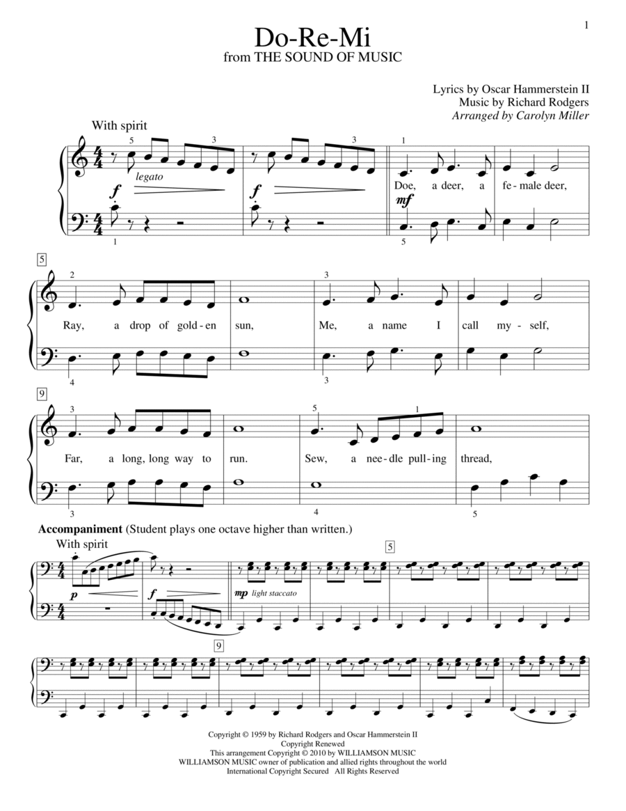 Do-Re-Mi Piano Method scores gallery preview page 1