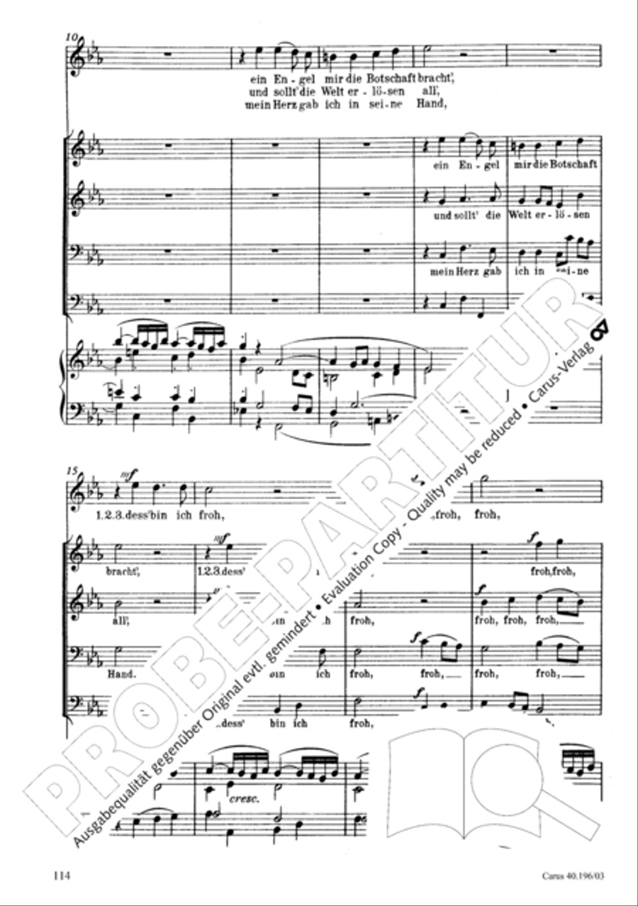 Die Geburt Christi SSA scores gallery preview page 115