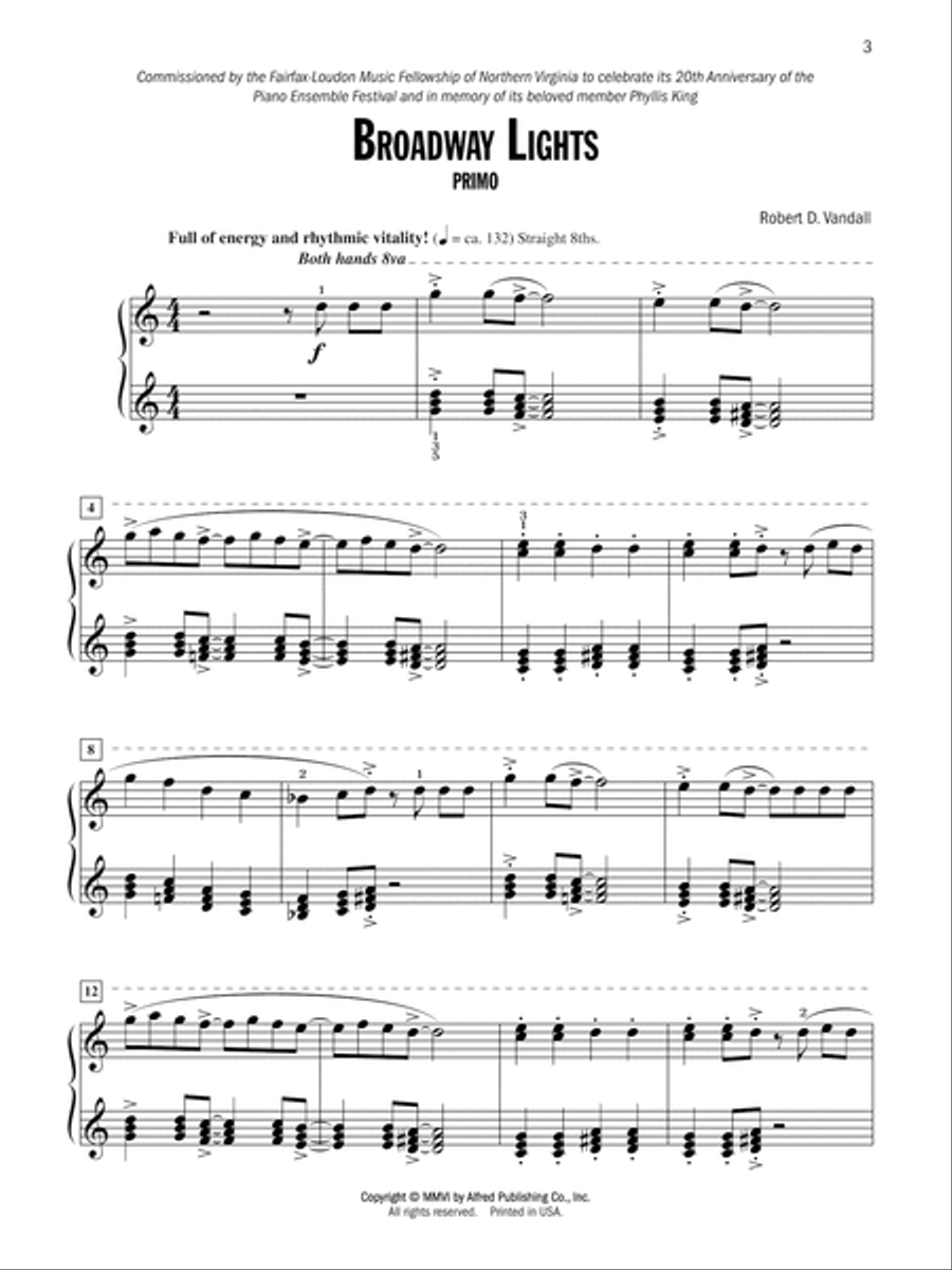 Broadway Lights Small Ensemble scores gallery preview page 4