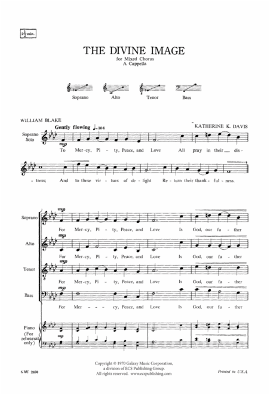 The Divine Image 4-Part scores gallery preview page 2
