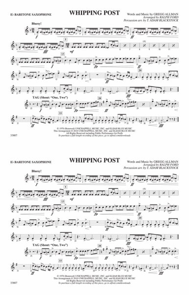 Whipping Post: E-flat Baritone Saxophone