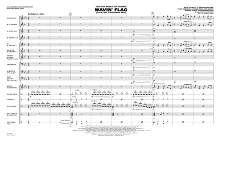 Wavin' Flag - Conductor Score (Full Score)