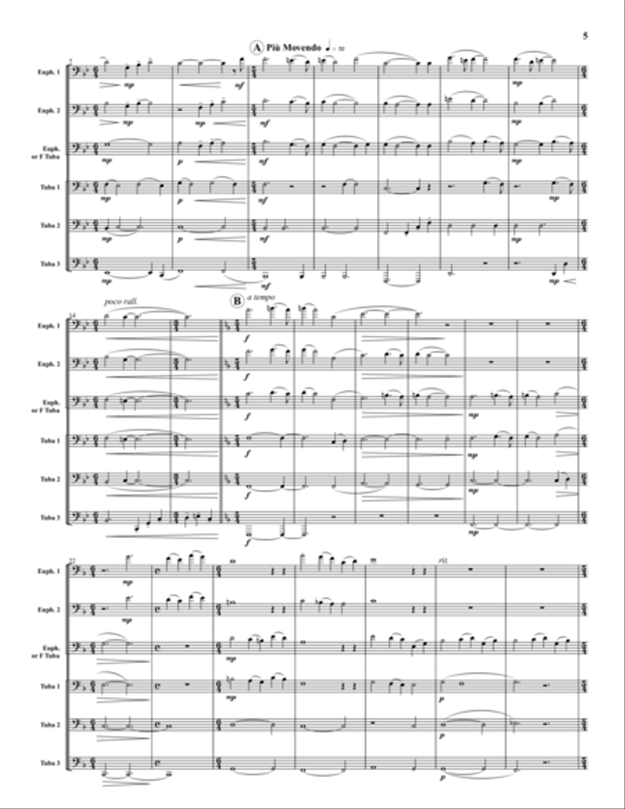 The Dark Chocolate Suite Euphonium scores gallery preview page 5