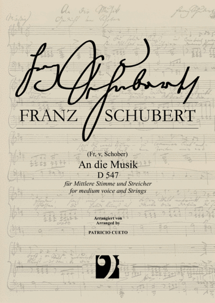 An die Musik D547 (Franz Schubert) - arranged for Medium voice and Strings image number null