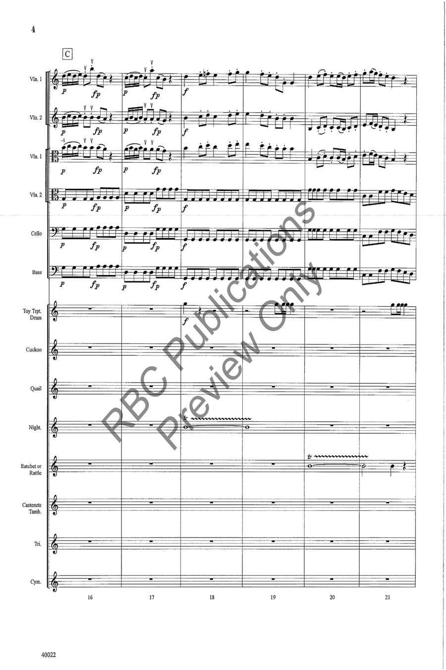 Toy Symphony Toy Symphony String Orchestra scores gallery preview page 7