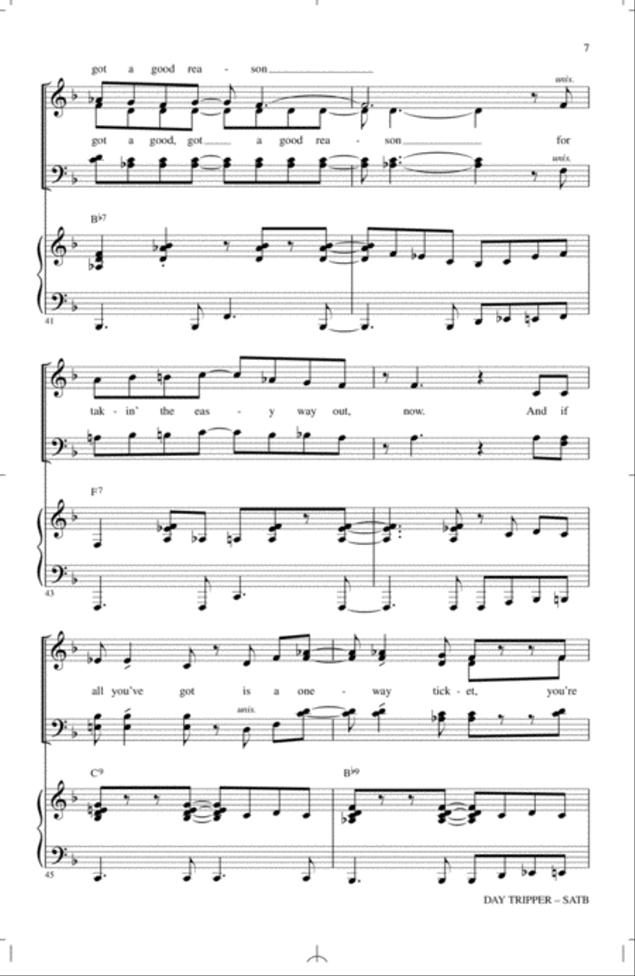 Day Tripper Day Tripper 4-Part scores gallery preview page 6