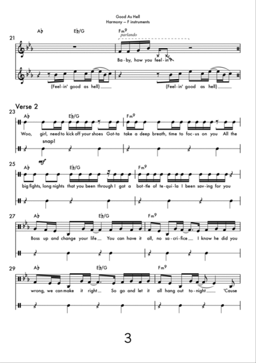 Good As Hell Small Ensemble scores gallery preview page 3