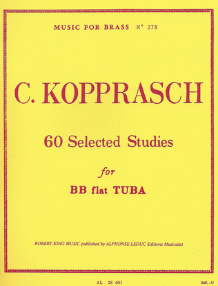 Book cover for 60 Selected Studies for Tuba
