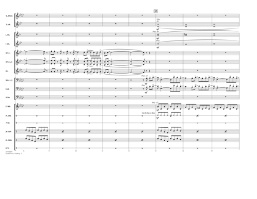 Hooked on a Feeling - Conductor Score (Full Score) Marching Band scores gallery preview page 3