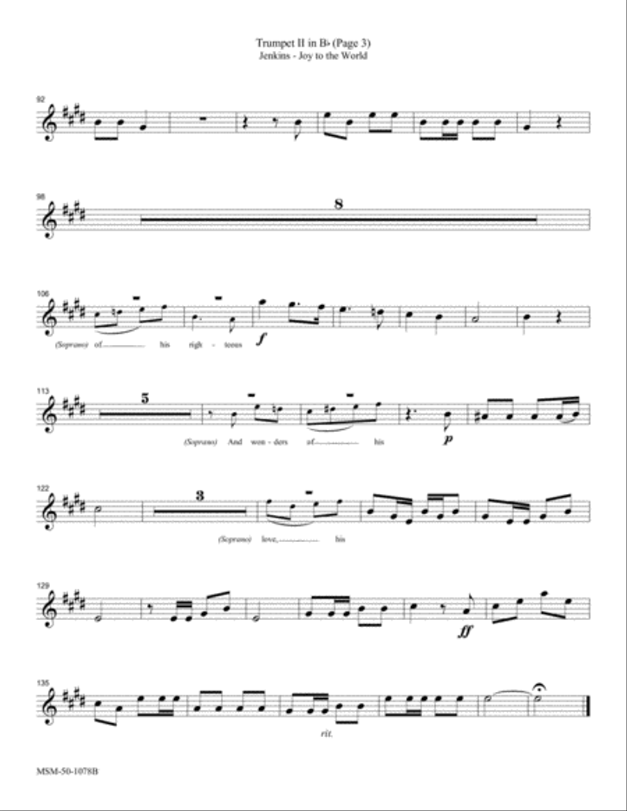 Joy to the World Choir scores gallery preview page 6