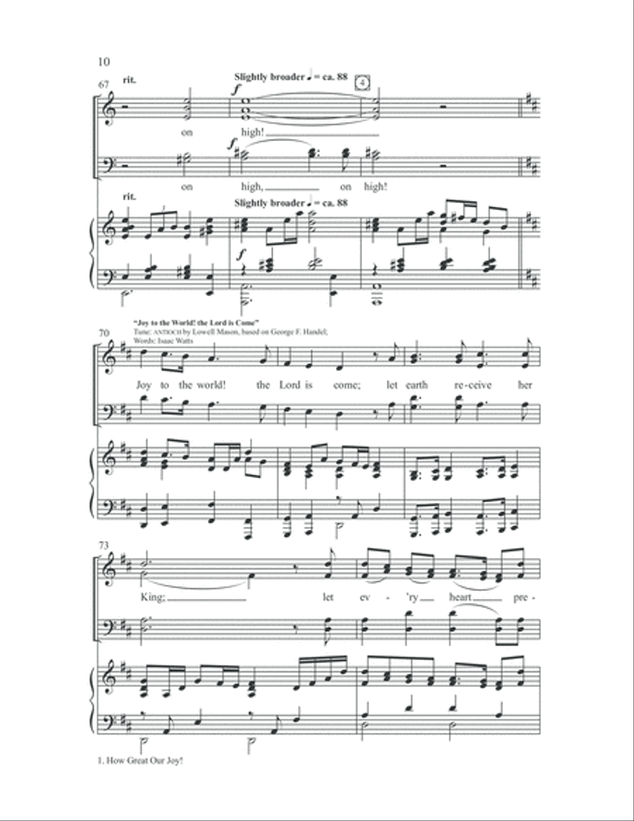 Joy Has Dawned 4-Part scores gallery preview page 16