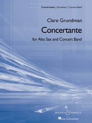 Book cover for Concertante for Alto Sax and Band Op. 42 (2003)
