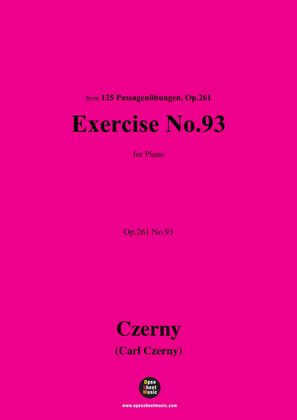 Book cover for C. Czerny-Exercise No.93,Op.261 No.93