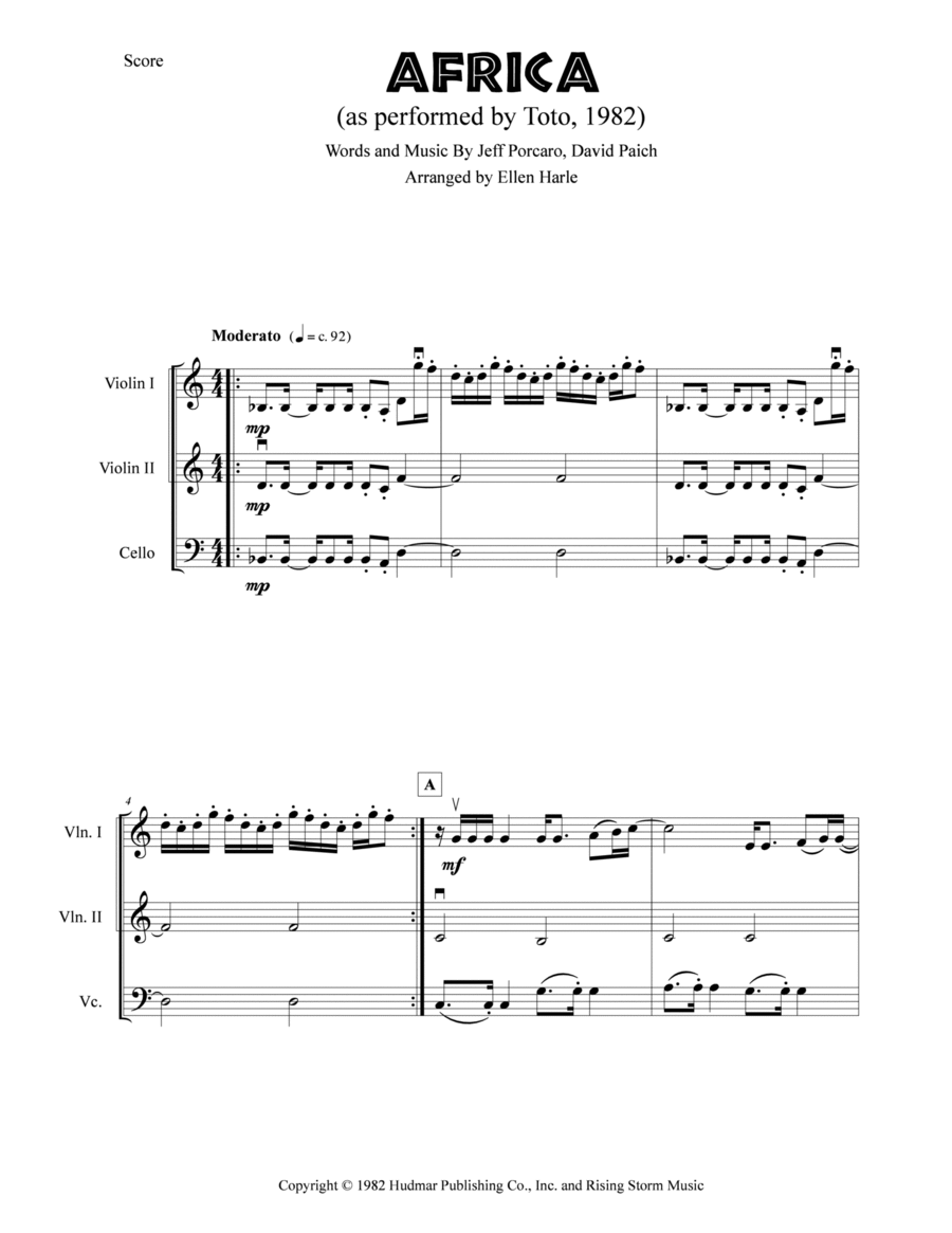 Africa String Trio scores gallery preview page 1