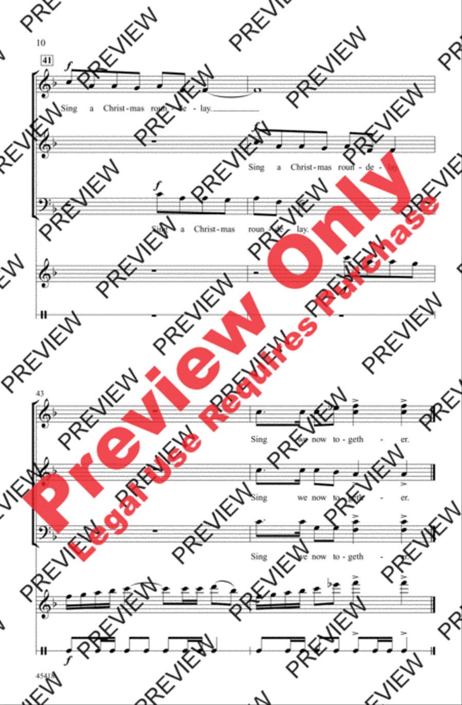 A Christmas Roundelay SAB scores gallery preview page 10