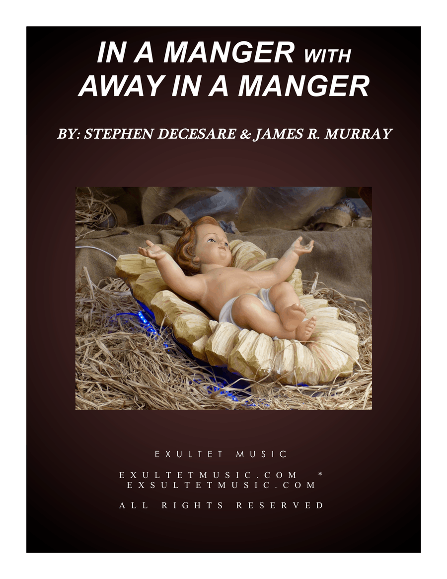 In A Manger with Away In A Manger SA scores gallery preview page 1