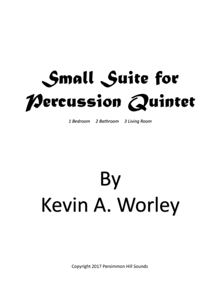 Small Suite for Percussion Quintet image number null