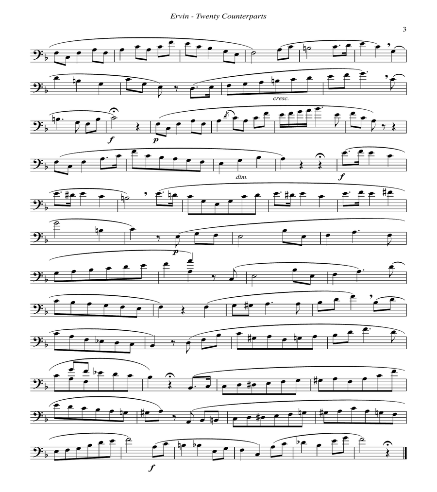 20 Counterparts from Book 1 Rochut Bordogni Duet Accompaniments for Trombones 1-20