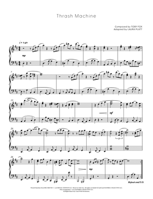 Thrash Machine (DELTARUNE - Piano Sheet Music)