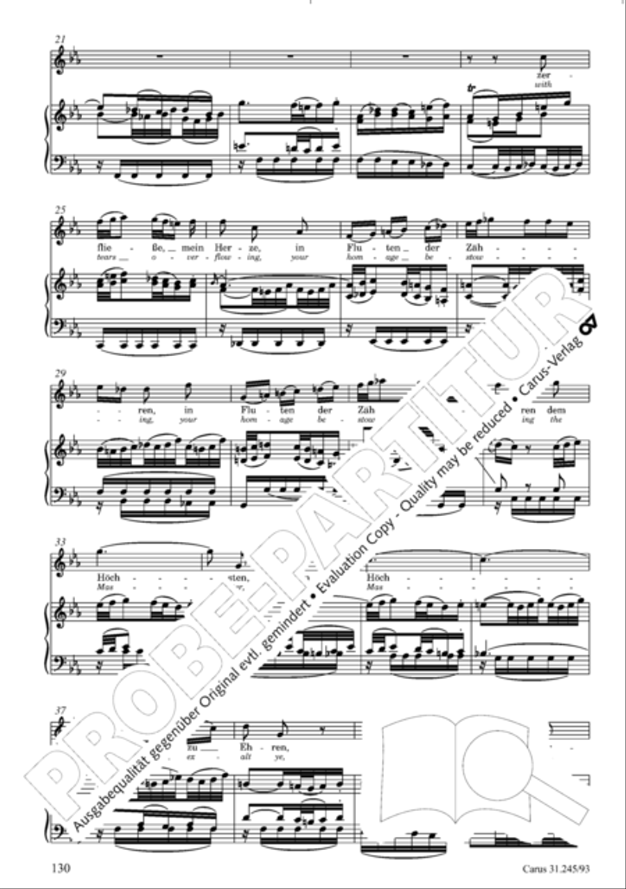 St. John Passion (Johannes-Passion) 4-Part scores gallery preview page 131