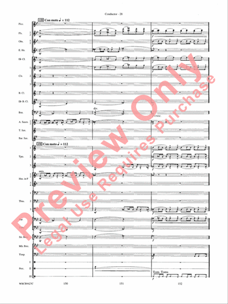 An American in Paris Concert Band scores gallery preview page 30