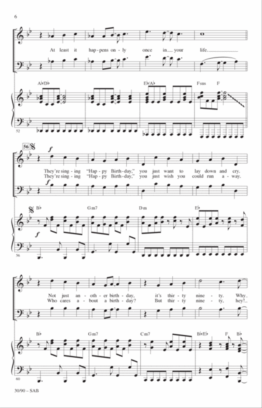 30/90 (from tick, tick... BOOM!) (arr. Roger Emerson) 3-Part scores gallery preview page 5