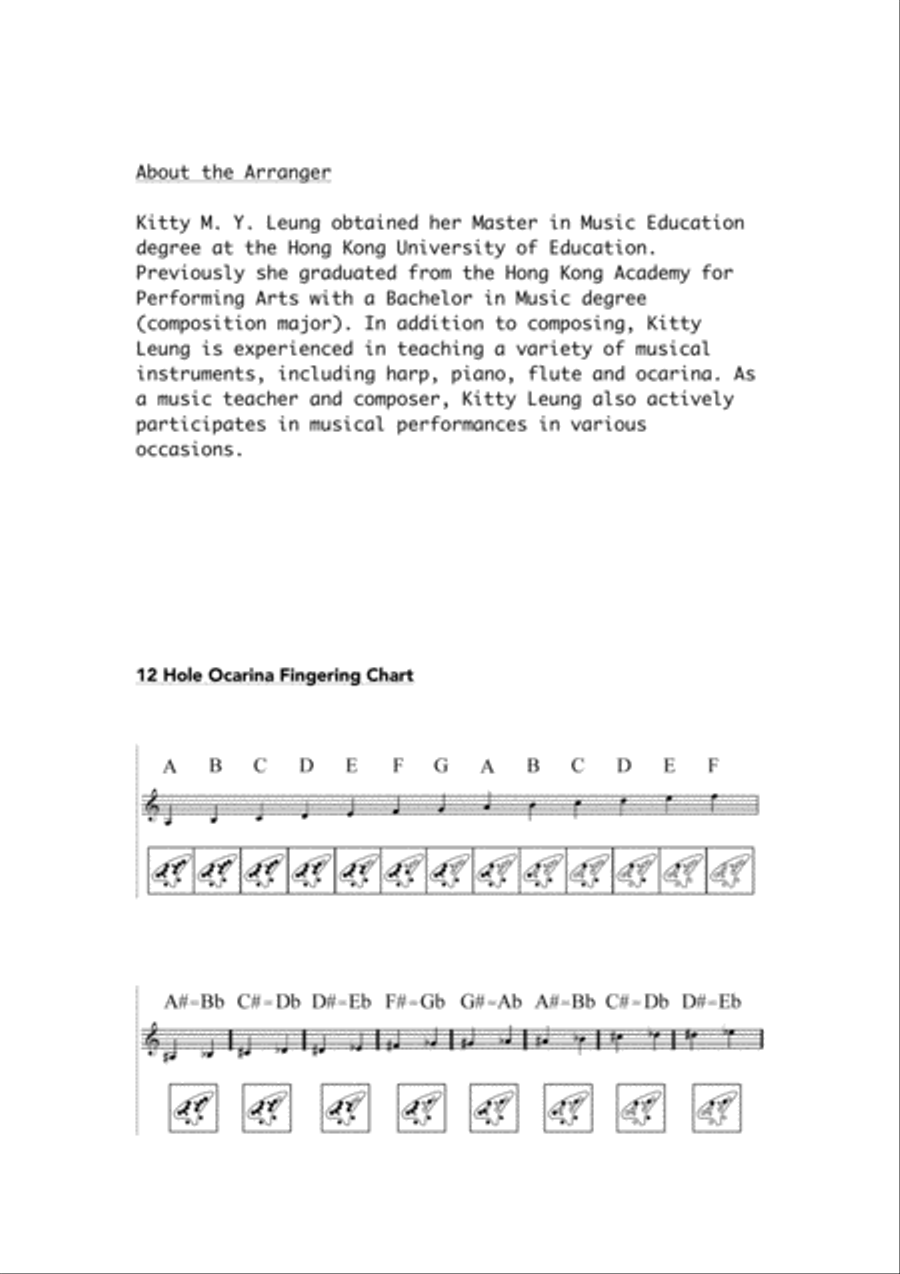 Christmas Songs (Book 2) for Ocarina Solo ocarina scores gallery preview page 2