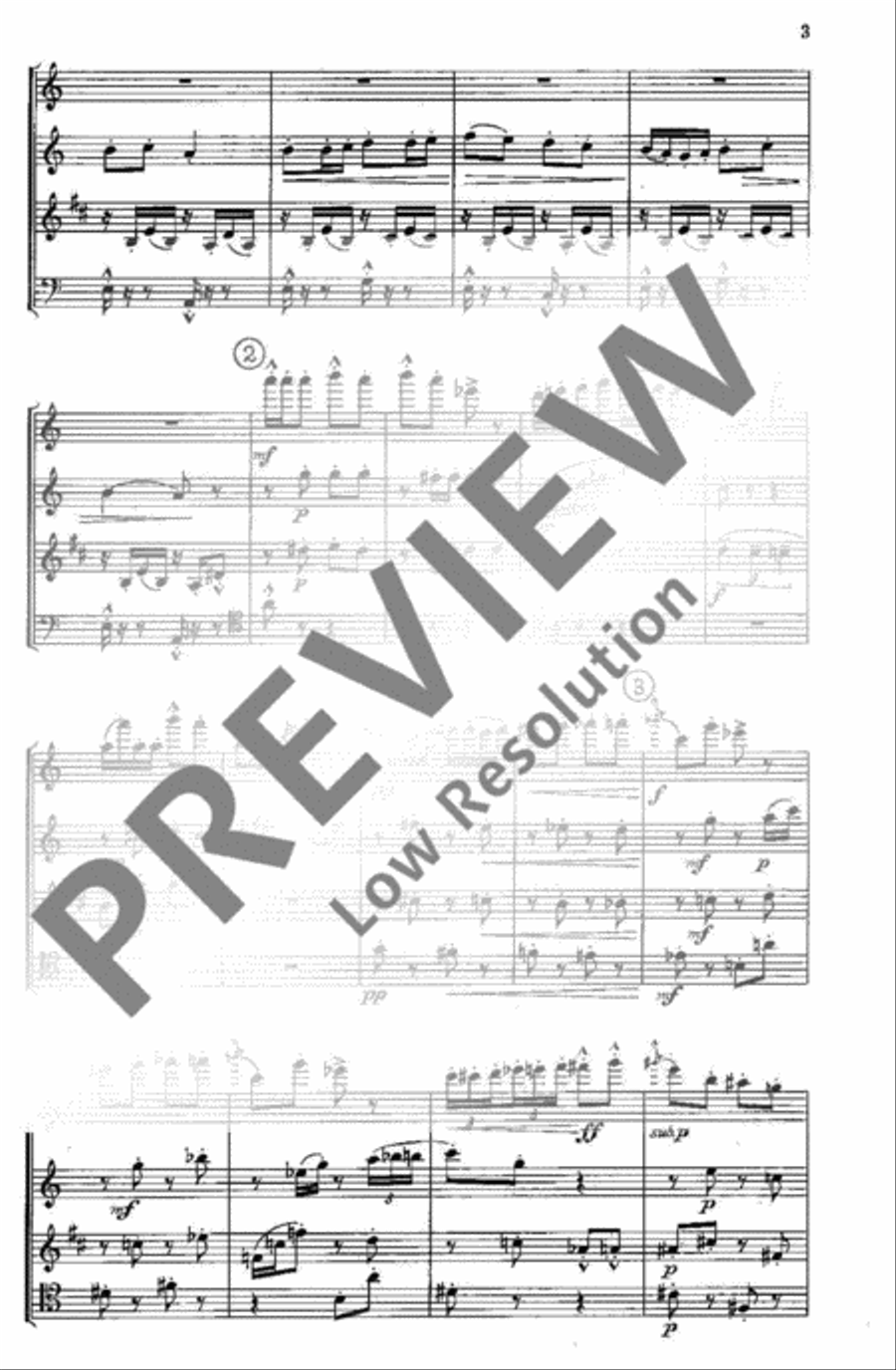 Quartet Bassoon scores gallery preview page 4